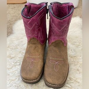 Shyanne Pink Toddler Western Boots